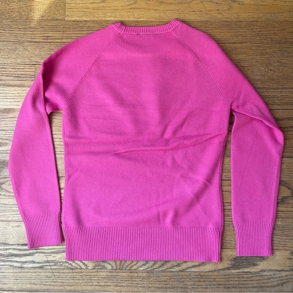 NEW French Connection Cosysoft Raglan Crew Sweater Prosecco Pink Medium NWT - Picture 2 of 6
